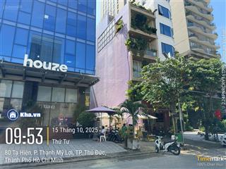 Bán đất tạ hiện 5x20m (100 m2)  xây hầm 7 tầng ~600m2 sàn  mặt tiền kinh doanh huy hoàng tml q2