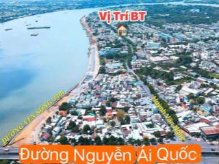 Bán đất mặt tiền đường huỳnh văn nghệ p. bửu long. biên hoà. dt 520m ngang 12m shr. giá 22,9 tỷ tl