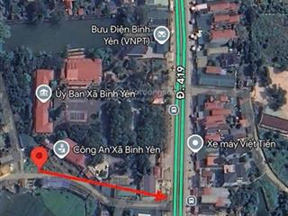 110m2, full thổ cư tuyến 2 tỉnh lộ 420, ngay cạnh ubnd xã, 3p sang fpt, kinh doanh đỉnh