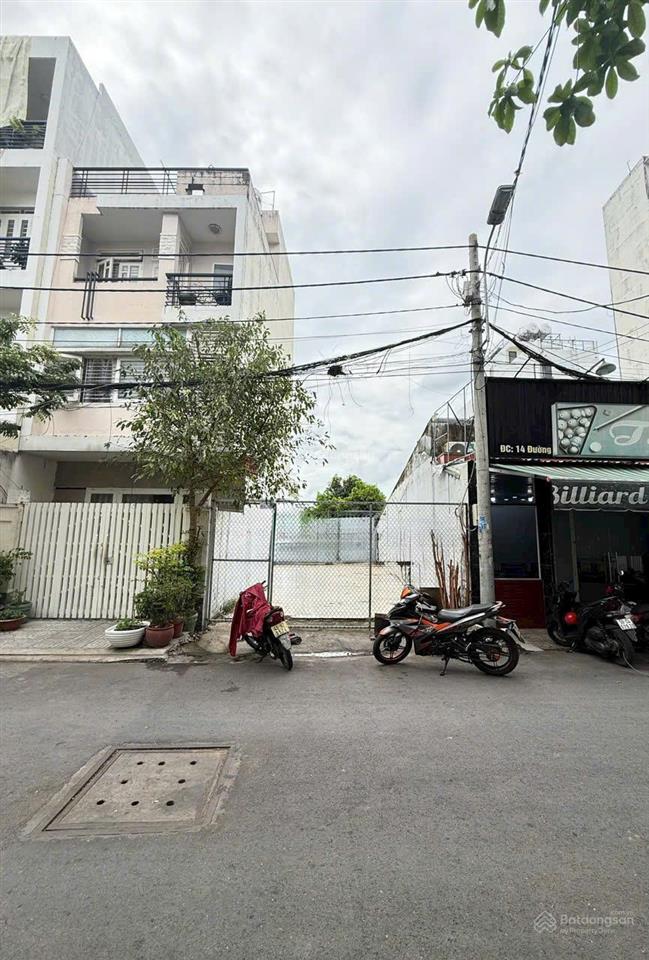 Bán lô đất mặt tiền đường số lâm văn bền, quận 7  5x20m  gpxd 6 tầng  giá 14,8 tỷ tl trực tiếp