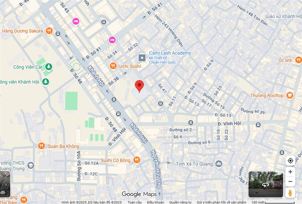 Cho thuê căn hộ 120  122 đường khánh hội, kề tt thể dục thể thao quận 4, có nội thất 4,5tr/tháng