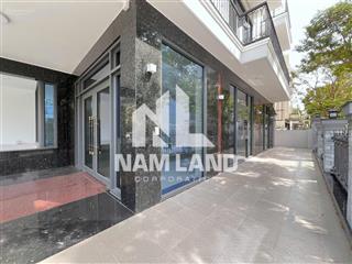 Cho thuê tòa văn phòng 600m2 góc 2 mặt tiền đường lê hữu kiều đối diện công viên hầm 4 sàn trống