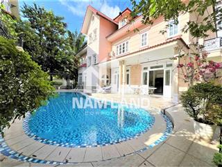 Cho thuê nhà trong khu compound nguyễn văn hưởng 700m2 sân vườn, hồ bơi 3 lầu 6 phòng lớn đẹp