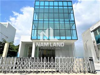 Cho thuê toà văn phòng 550m2 mặt tiền lương định của, an phú, hầm 4 sàn trống mới 98%
