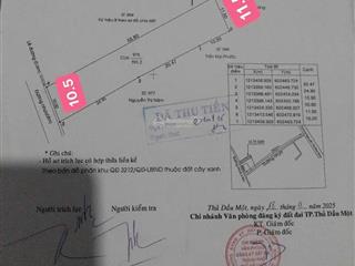 Đất xây biệt thự sân vườn hoặc xây công ty kho xưởng văn phòng phú hòa sát bên cầu lông văn hiền