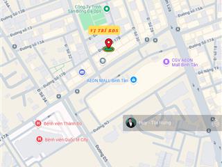 Bán nhà đường số 17b khu tên lửa, 5 x 20m, 3.5 tấm, 13.5 tỷ cạnh aeon mall. (tín hưng)