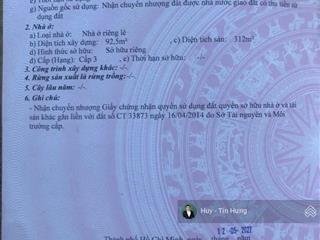 Bán nhà đường số 5 khu tên lửa, dt 5 x 20m, 3.5 tấm, 13.5 tỷ (tín hưng)