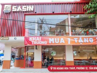 Bán nhà góc 2 mặt tiền hoàng hoa thám  tân bình ngang 6m  34 tỷ  hđt 120 triệu