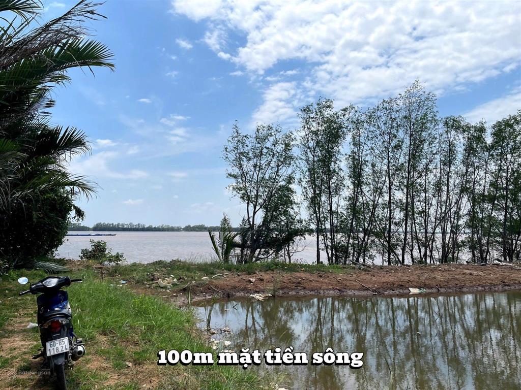 Bán 4,500m2 đất đầm có 100m mặt tiền sông cửa đại, tiền giang 130tr/ công