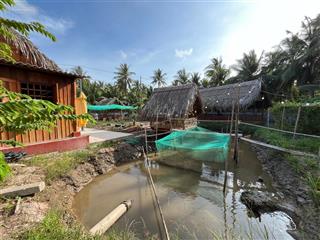 "nhà vườn nghỉ dưỡng giáp rạch công cộng sẵn quán cà phê đang kinh doanh" giá 1tỷ150