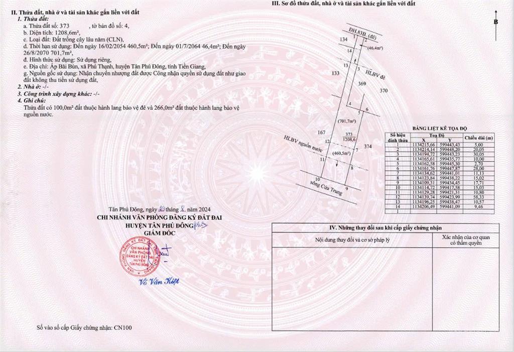2.927m² đất mặt tiền sông + đường nhựa thổ cư 800m² sẵn | phú thạnh tân phú đông