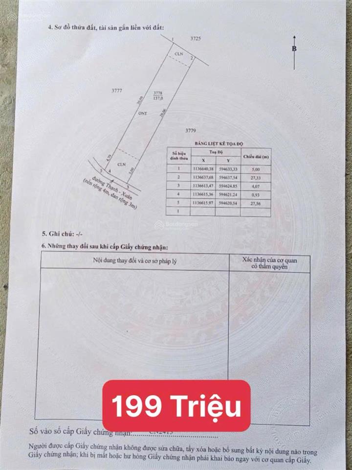 199 triệu đất thổ cư cù lao tân phú đông, sổ hồng riêng