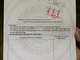 Bán 3 lô đất liền kề ngõ 68/68 nguyễn văn linh, thạch bàn, ô tô vào nhà, nở hậu, từ 7 tỷ/lô