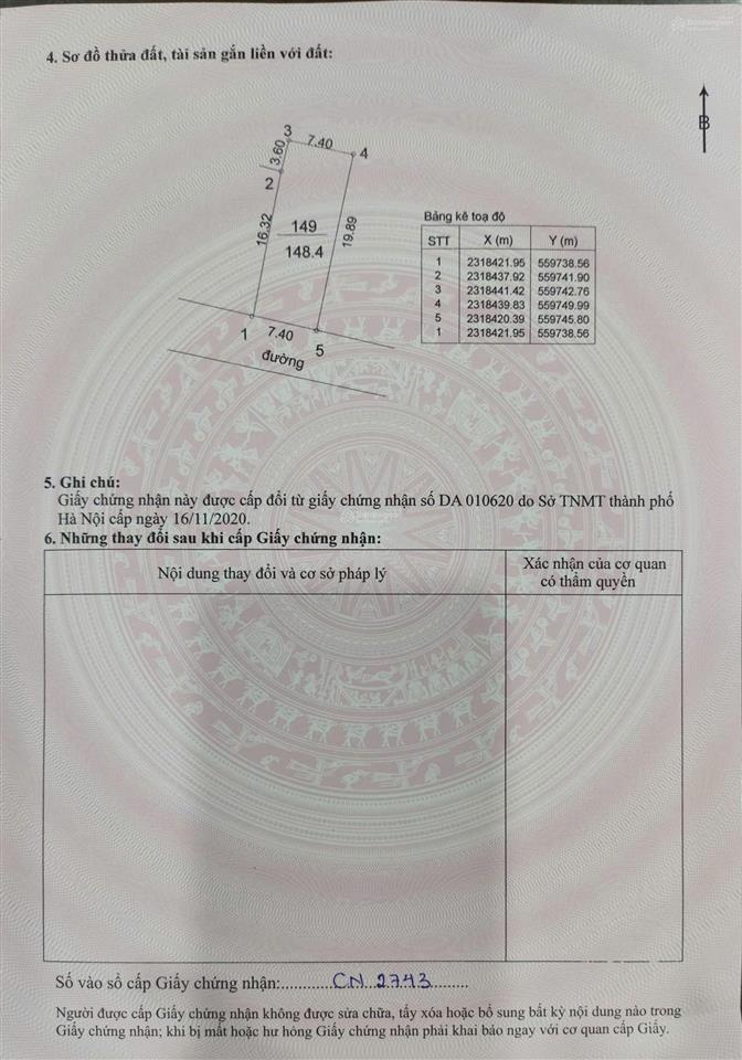 Bán đất hòa thạch, quốc oai, hà nội 148,4 m2, giá cực chất chỉ với 3,561 tỷ