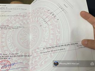 Bán lô đất full thổ cư, tái định cư đồng doi ba vì, gần ga cuối tuyến metro số 5, giá hơn 3 tỷ