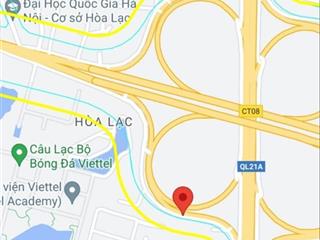 Bán lô đất hồ sơ cấp xã tại thôn 2 thạch hòa, gần học viện viettel và cổng chính đh quốc gia