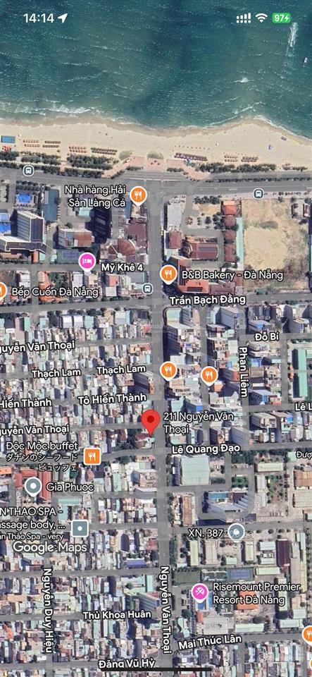 Bán đất kiệt ô tô 5m sát nguyễn văn thoại cách biển mỹ khê chỉ 300m vị trí đắc địa để đầu tư an cư