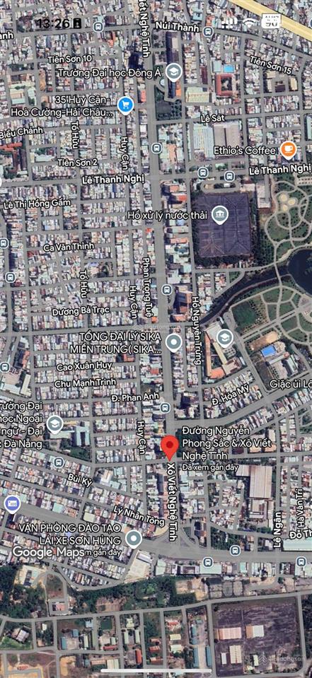 Bán đất góc 2 mặt tiền xô viết nghệ tĩnh & nguyễn phong sắc, đà nẵng