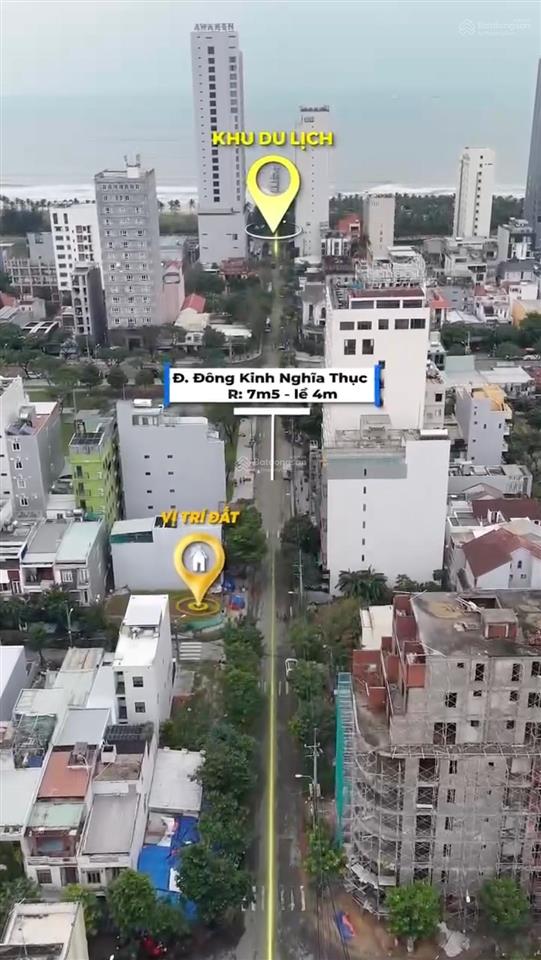 Góc 2 mt đông kinh nghĩa thục  an cư 7 | quỹ đất hiếm chuẩn xây khách sạn 710 tầng