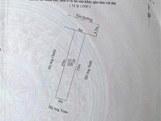Chính chủ gửi bán lô đất 100m2 mặt đường Tràng Cát ngay sát khu dự án Vin NOXH.