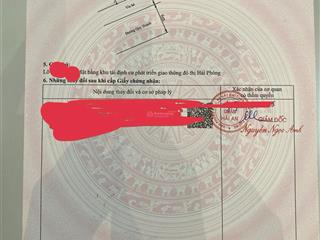 Bán siêu phẩm tđc tràng cát dt 40m2 đối diện công viên, sau có lưu không 20m cực đẹp