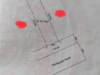 Bán đất TĐC Sân Bay – Tràng Cát view bãi đỗ xe dt 67,14m2 đường và vỉa hè rộng 12m. 