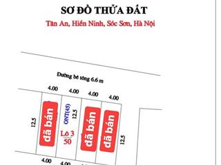 Chính chủ cần bán 50m2 đất tại bìa thôn tân an  hiền ninh, đường 6m, ngõ thông, mt 4m. giá 1tỷ900