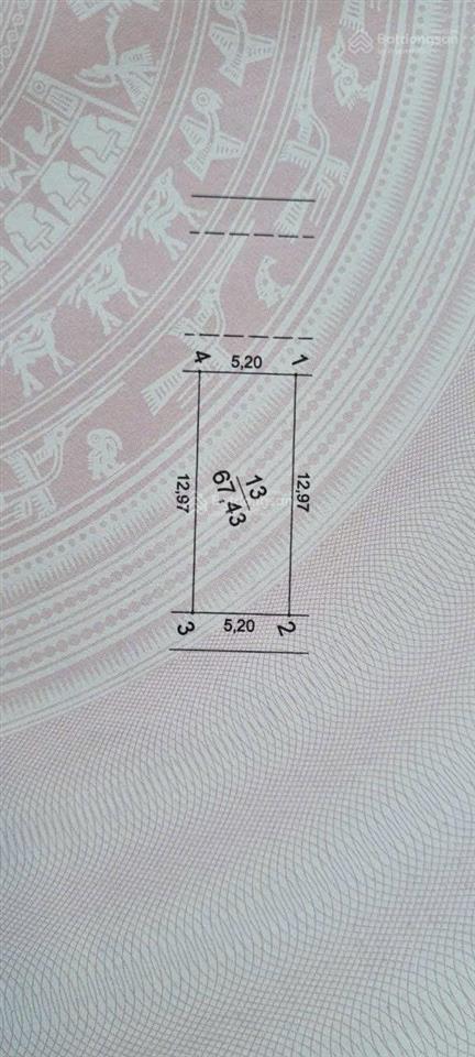 Cần bán đất đấu giá x2 làn 2 có vỉa hè dt 67,4m mt 5,2m đường rộng 8m cách sáp mai võng la đahn