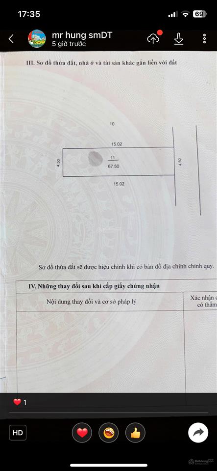 Bán 67,5m2 đất đấu giá nằm trong khu dân cư cực sầm uất sang nội thành chỉ 10 phút nam hồng đahn