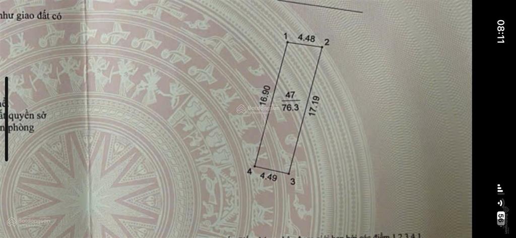 Bán nhà 3 tầng vị trí trục chính kinh doanh giá hơn 7 tỷ dt 76m2 mt hậu rộng 4,5m võng la  đa  hn