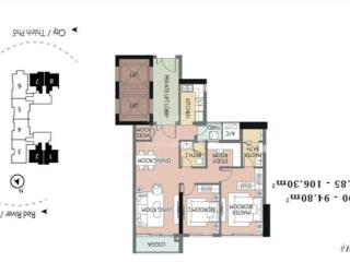 Bán căn 2 ngủ + 1 rẻ nhất dự án heritage  12,6 tỷ  full đồ  giá bao phí