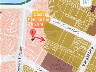 Căn góc 2 tầng  hẻm thông thoáng  tiện sữa chữa cải tạo