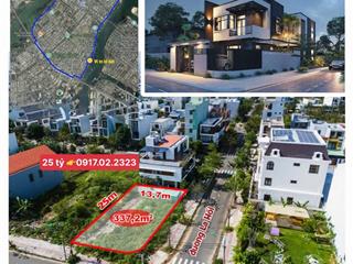 Bán đất biệt thự view sông lô góc mặt tiền nguyễn đình thi, hòa xuân