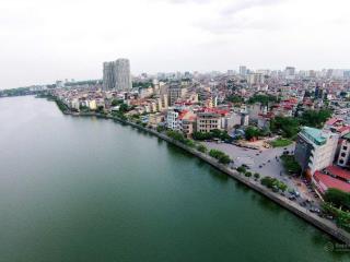 Nhà mp nguyễn đình thi 150m2, mt 7m, vỉa hè rộng 4m, 3 mặt thoáng, vườn hoa trước nhà, view hồ tây