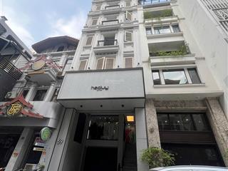 Mp bà triệu 107m2, 8 tầng, căn góc, thang máy, vỉa hè rộng, sổ vuông, 1 sổ 1 chủ, kinh doanh ksạn