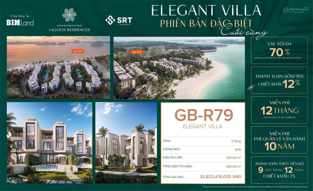 Cần bán căn gbr79 dự án lagoon residences giai đoạn 3 của grand bay hạ long villas giá ngoại giao