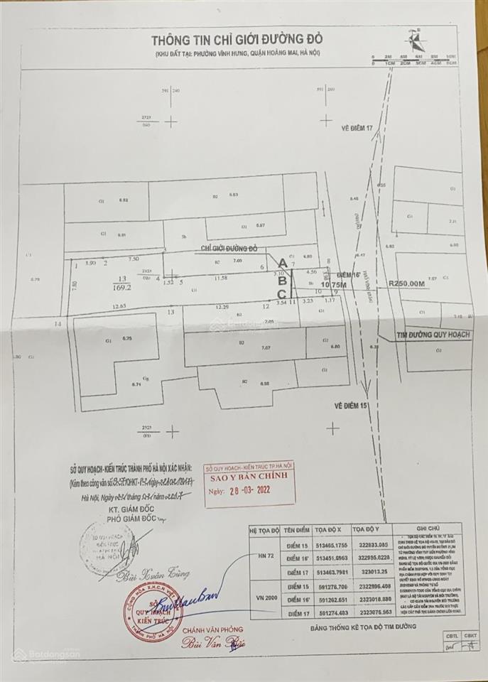 Bán nhà mặt phố vĩnh hưng, quận hoàng mai