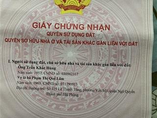 Bán đất xuân đám, giá thỏa thuận, 301m2. mặt tiền 10m, ngõ 7m, cát hải, hải phòng