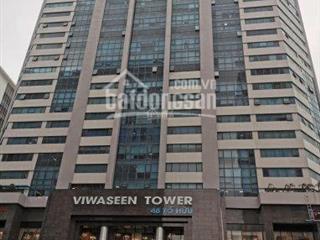 Cho thuê vp 164m2 full nội thất free như ảnh tại tòa nhà viwaseen 48 tố hữu  nam từ liêm  hà nội
