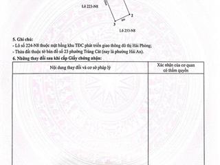 Bán đất tại tràng cát, hải an, hải phòng, 55 triệu / m2, 40 m2