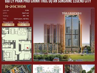 Bán căn b2608 sunshine legend city giá tốt