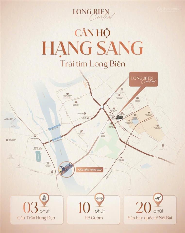Giá bán trực tiếp từ cđt taseco  long biên central căn 2pn