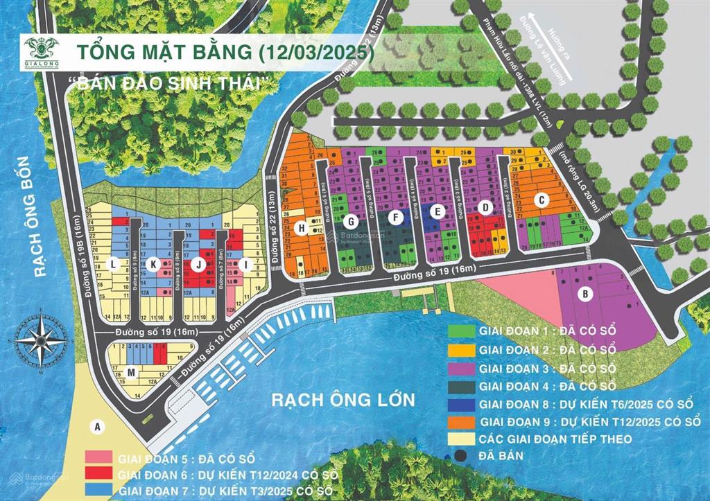 Bán đất sổ đỏ khu dân cư gia long, phước kiển. dt 6,7x12,5. đg nhựa 8m. sổ hồng. giá 6,3 tỷ