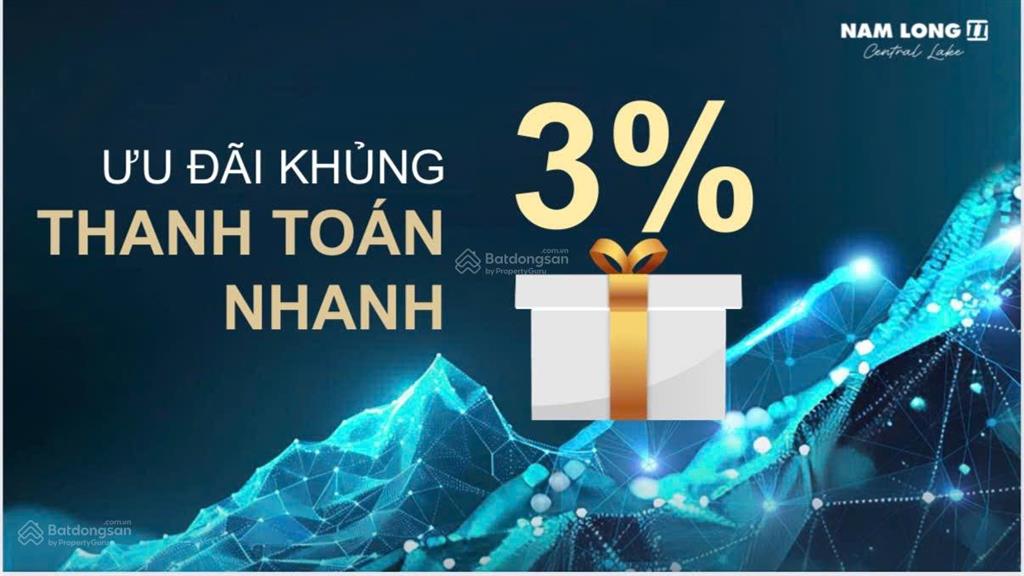 Mở bán shophouse nam long ii central lake, giá 8.1 tỷ ưu đãi 11% + 600 tr.  0933 443 ***