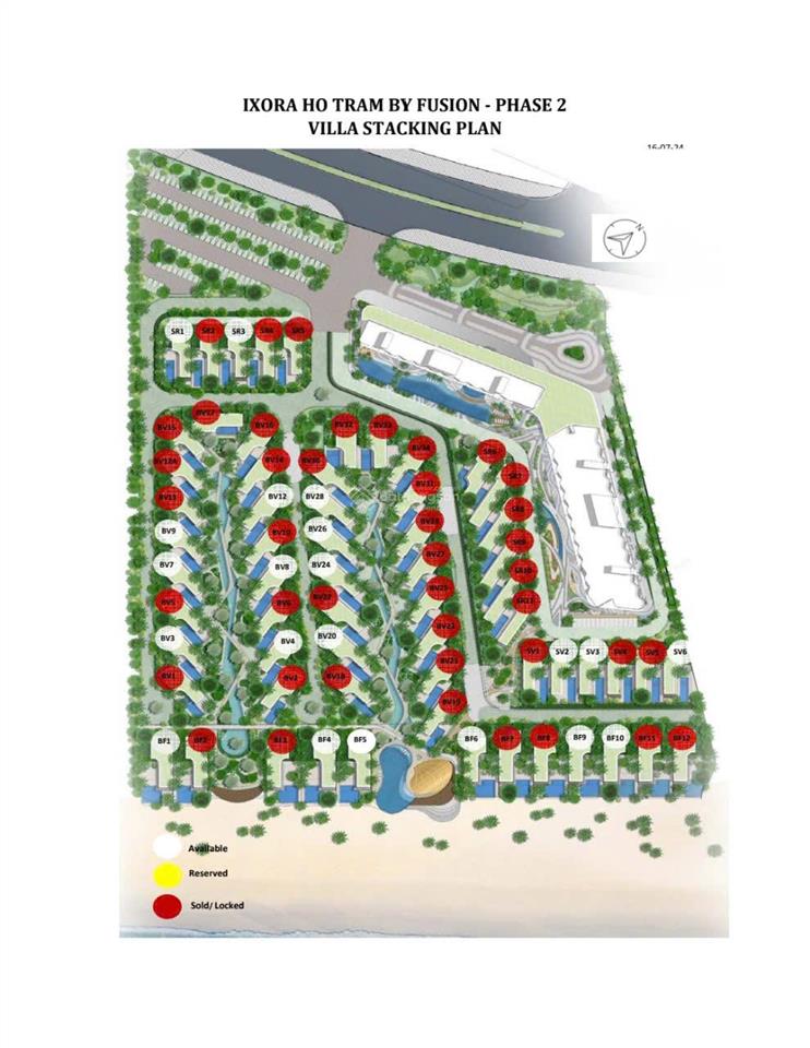 Biệt thự mặt tiền biển ixora 2 hồ tràm đầy đủ nội thất, lợi nhuận cho thuê hàng năm lên đến 2,5 tỷ