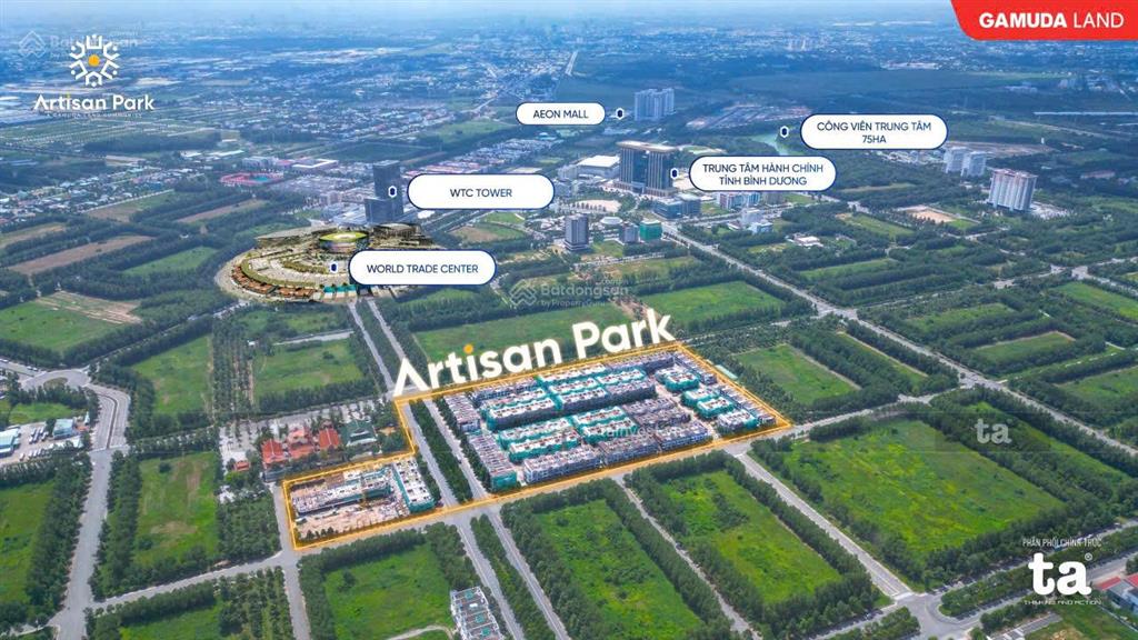 Bán shophouse thương mại artisan park chỉ 8tỷ2/căn, ký hđ thanh toán chỉ 2tỷ4 nhận nhà