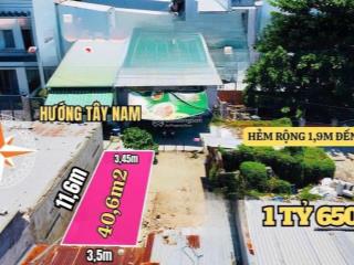 Bán lô đất siêu đẹp hẻm ngô đến gần biển gần tháp bà nha trang giá 1tỷ650