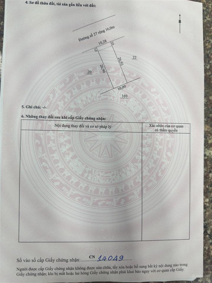 Bán lô biệt thự đường xuân thuỷ, kđt vĩnh hoà, nha trang  303,4m2 ngang 10m  giá chỉ 59 triệu/m2