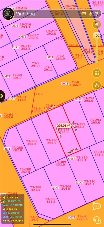 Bán lô biệt thự đường xuân thuỷ, kđt vĩnh hoà, nha trang  303,4m2 ngang 10m  giá chỉ 59 triệu/m2