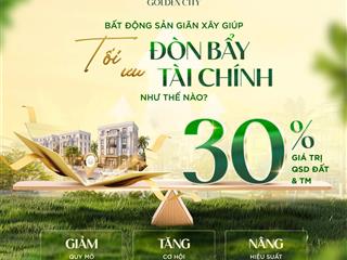 Bán shophouse tại vinhomes golden city, giá cực chất 70 triệu / m2, 120 m2, 4 tầng, mặt tiền 6m